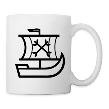 Bateau pirate - Mug blanc - blanc - Droite