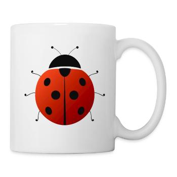 Scarabée chanceux - Mug blanc - blanc - Droite
