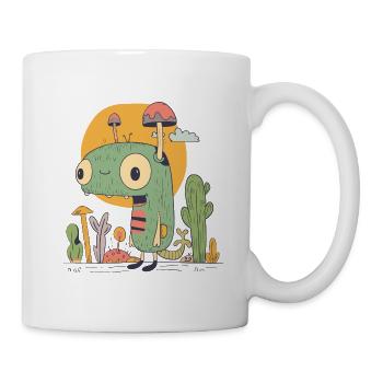Kleines Monster in der Natur - Tasse - Weiß - Rechts