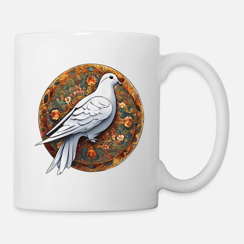 Friedenstaube - Tasse - Weiß