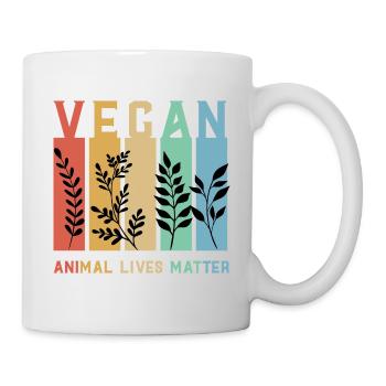 Vegan Animal Lives Matter - Tasse - Weiß - Rechts