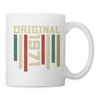 1971 Cadeau Rétro 1971 Cadeau Anniversaire 53 ans - Mug blanc - blanc - Droite
