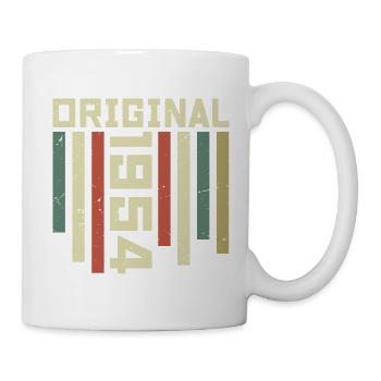 1954 Cadeau Rétro 1954 Cadeau Anniversaire 70 ans - Mug blanc - blanc - Droite