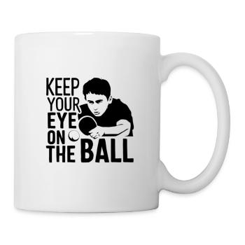 Tischtennisspieler - Tasse - Weiß - Rechts