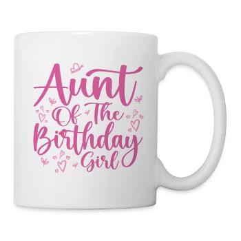 Tante Des Geburtstagskindes Familien-Matching-Party - Tasse - Weiß - Rechts