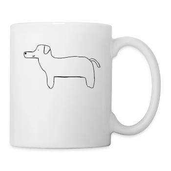 Drawn Dog - Mug - white - Right