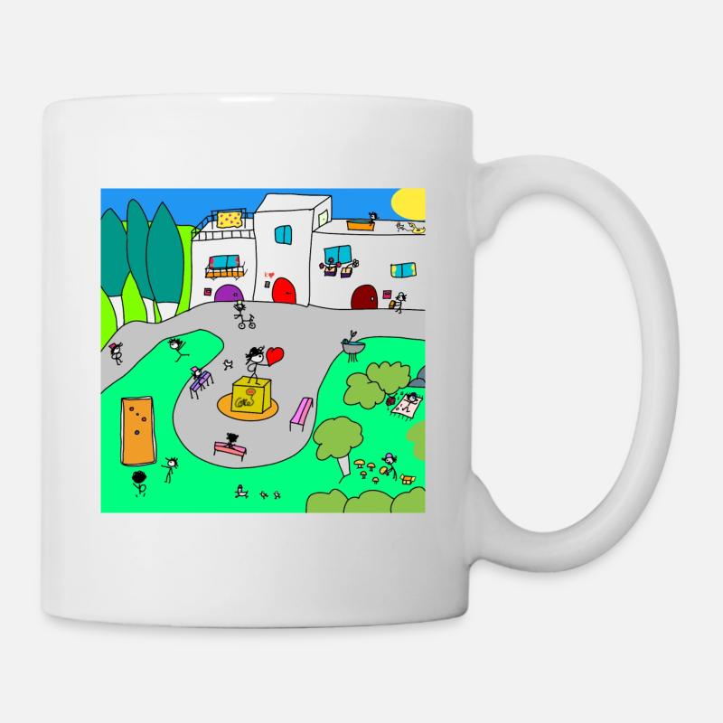 Le village de Kuoro - Mug blanc - blanc