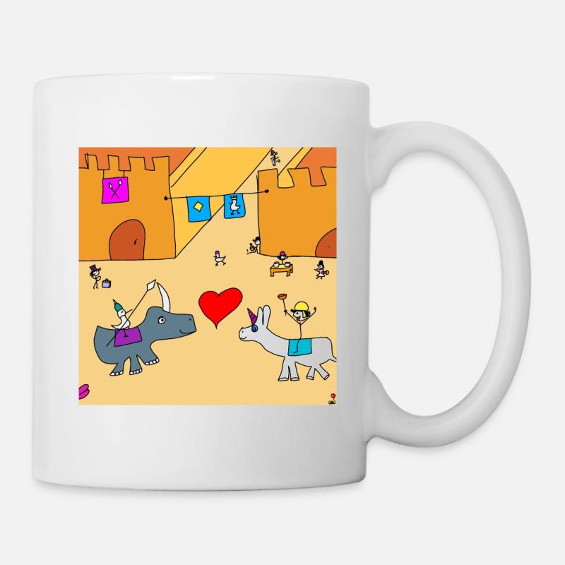 Bataille de Kuoro au château - Mug blanc - blanc