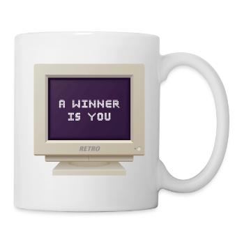 CRT Design - A winner is you - Mug - white - Right