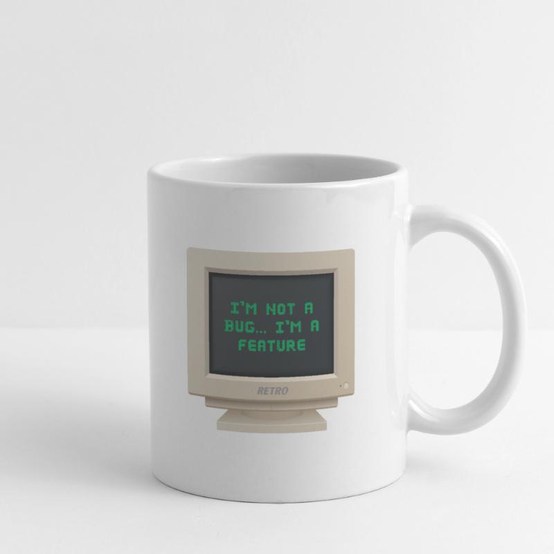 CRT Design - Ich bin kein Bug, ich bin ein Feature Tasse