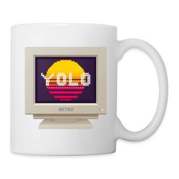 CRT Design - You Only Live Once (YOLO) - Mug blanc - blanc - Droite