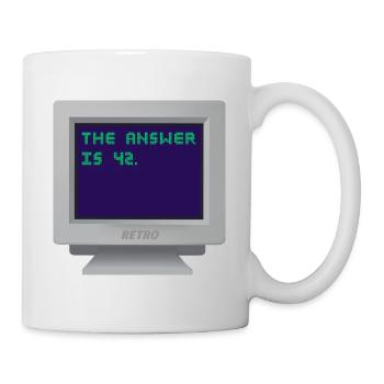 CRT - The answer is 42. - Mug - white - Right