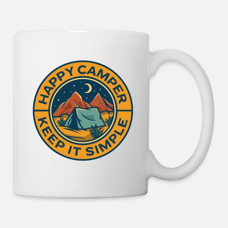 Camping Camper - Tasse - Weiß