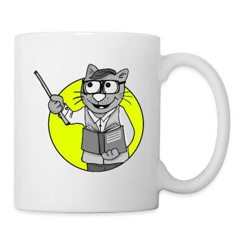 Beruf Lehrer Retro - Tasse - Weiß - Rechts