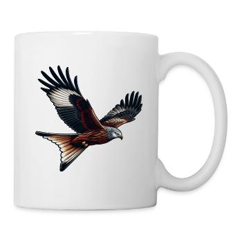 Red Kite Milvus Milvus Bird of Prey Bird - Mug - white - Right