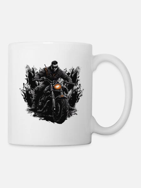 Motard - Mug blanc - blanc