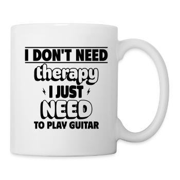 Ich muss nur Gitarre spielen - Tasse - Weiß - Rechts