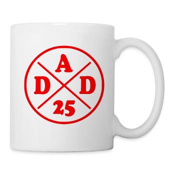 Dad 25 - Tasse - Weiß - Rechts