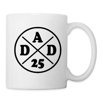 Dad 2025 - dad 25 - Tasse - Weiß - Rechts