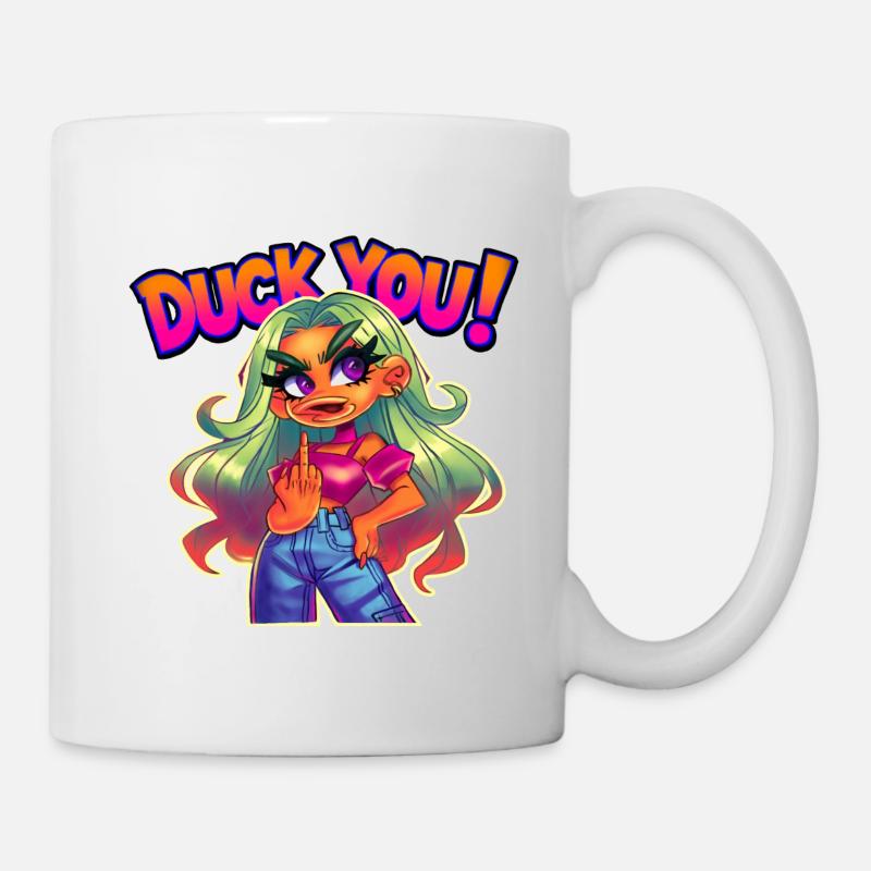 Duck You !! - Mug blanc - blanc