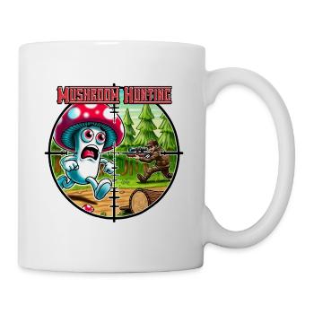 mushroom hunting - Mug blanc - blanc - Droite