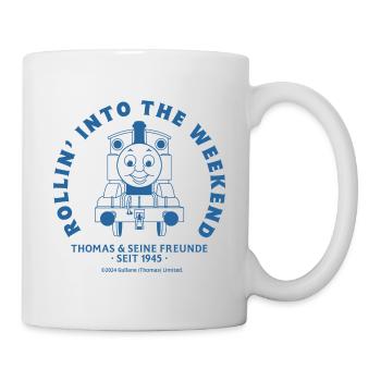 Thomas & Friends™ Design Slogan Weekend Et Thomas - Mug blanc - blanc - Droite