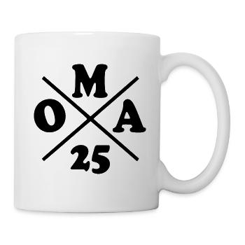 Oma 2025 - Tasse - Weiß - Rechts