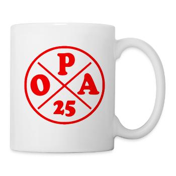 Opa 2025 - Tasse - Weiß - Rechts