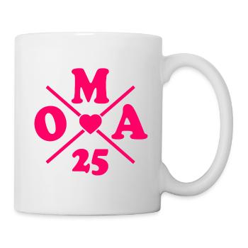 Oma 2025 - Tasse - Weiß - Rechts