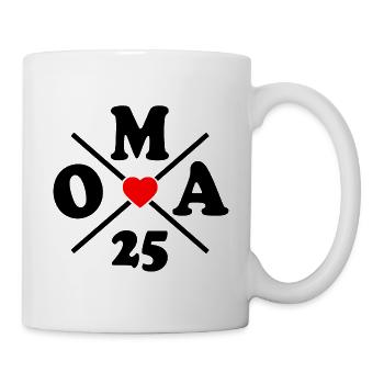 Oma 2025 - Tasse - Weiß - Rechts