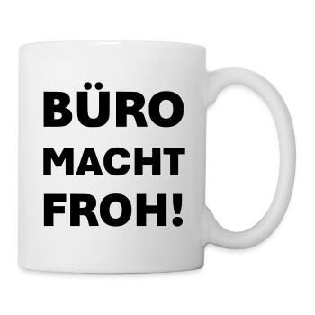 Office makes you happy - Mug - white - Right
