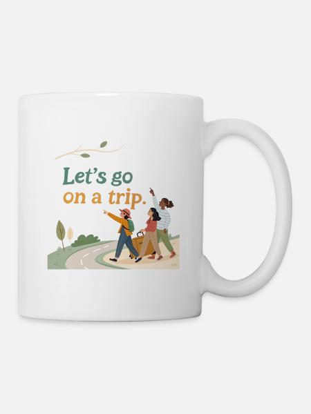 Travel - Tasse - Weiß