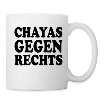 chayas gegen rechts - Tasse - Weiß - Rechts