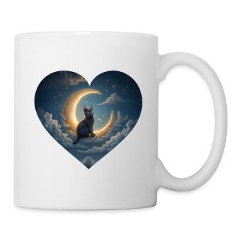 The cat in the moon - Mug - white - Right