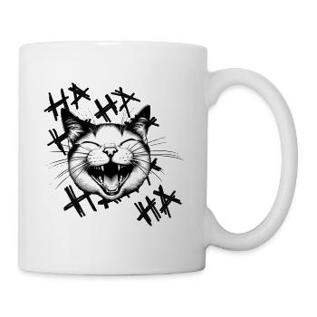 Laughing 🐈😂 cat - Mug - white - Right