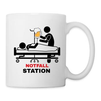 Notfall Station - Tasse - Weiß - Rechts