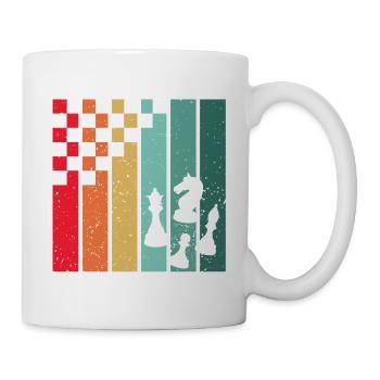 Retro Chess – A Chess Player's Colorful Passion - Mug - white - Right