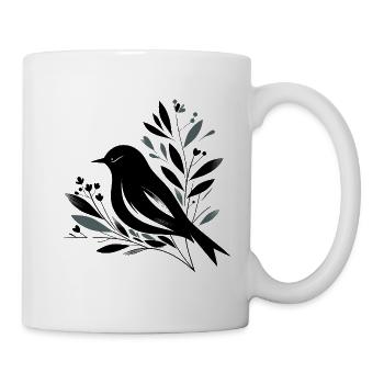 Merle - Mug blanc - blanc - Droite