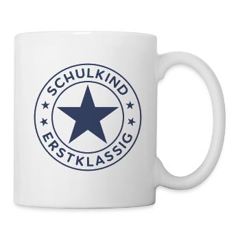 Schulkind Erstklassig 2026 Einschulung Schulanfang - Tasse - Weiß - Rechts