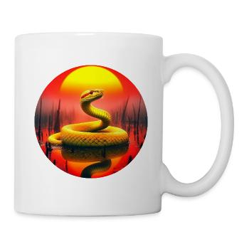 Golden Snake at Sunset - Mug - white - Right