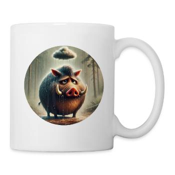 Die Traurigkeit des Ebers Melancholie - Tasse - Weiß - Rechts