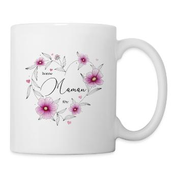 Alles Gute zum Muttertag - Heart of Cosmos Flowers n°2 - Tasse - Weiß - Rechts
