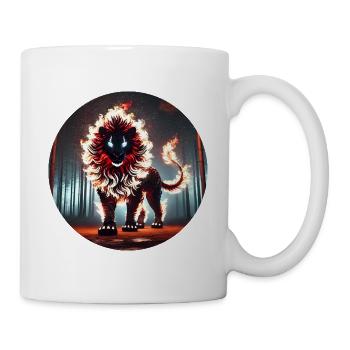 Fire Lion in the Flaming Forest - Mug - white - Right