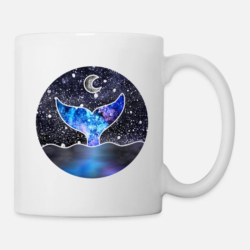 Cosmic Mermaid Tail - Mug - white