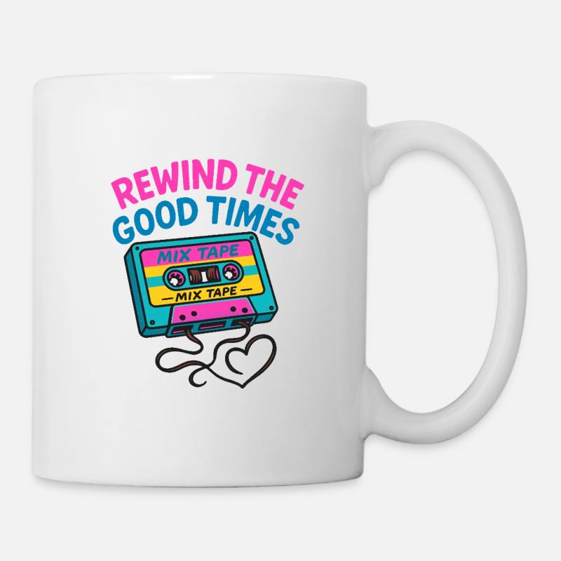 Retro Mix Tape - Mug - white