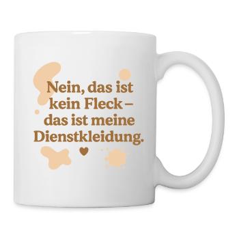 Das ist kein Fleck! (beige) - Tasse - Weiß - Rechts