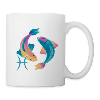 Zodiac sign Pisces - Mug - white - Right