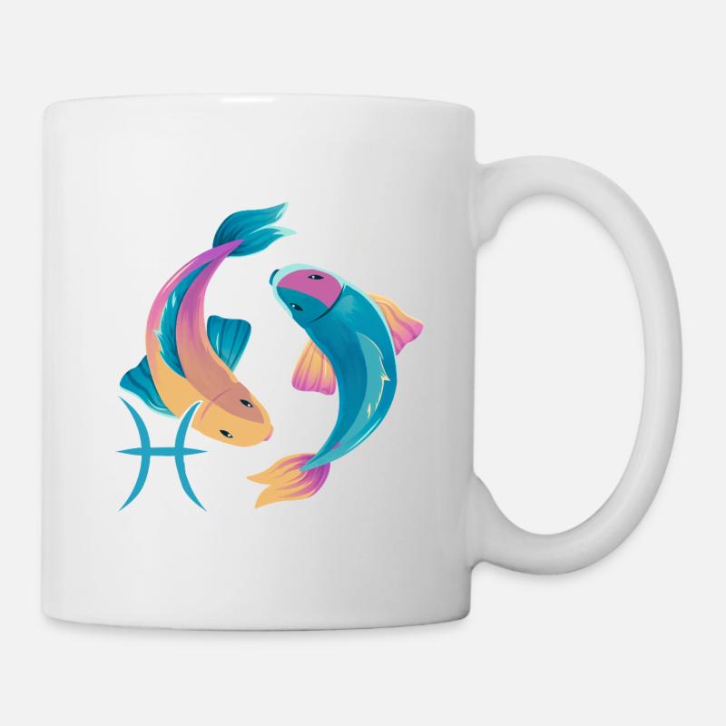 Zodiac sign Pisces - Mug - white