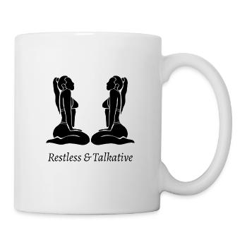 Zwillinge Sternzeichen - Tasse - Weiß - Rechts