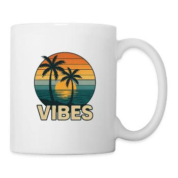 Vibes am Sonnenuntergang - Tasse - Weiß - Rechts